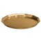Service Ideas Paneled Tray with Removable Insert, 14" diameter, Stainless Steel, Vintage Gold TRPN1614RIBSVG - alternate 3